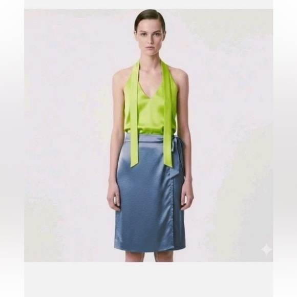 Wildfang Dresses & Skirts - NWT Wildfang The Empower Satin Wrap Skirt